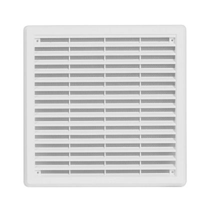 Větrací mřížka se síťovinou - krytka 250 x 250 mm - Bílá