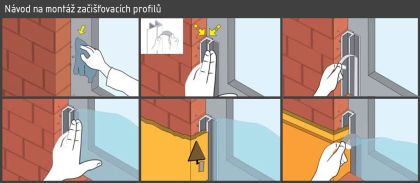 Lišta okenní začišťovací 6 mm PS-VH 06/2400 mm (bal. 144 m)