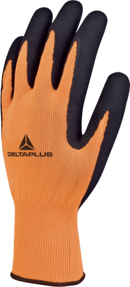 Rukavice plet. PES latex Apollon VV733 žluto-černé vel. 9