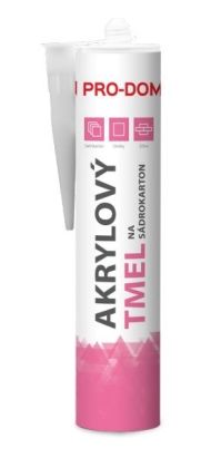 Tmel akrylový na sádrokarton 310 ml PRO-DOMA bílý