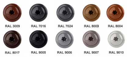 Samovrtný šroub farmářský, Torx GTF P 4,8 x 35 mm, RAL 7024 (bal. 250 ks)