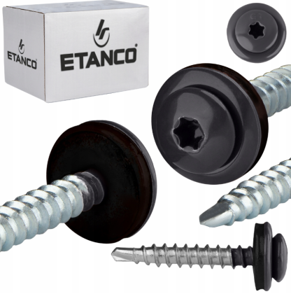 Samovrtný šroub farmářský, Torx GTF P 4,8 x 35 mm, RAL 7024 (bal. 250 ks)