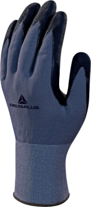 Rukavice povrstvené VE727 šedo/černé, vel.8