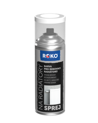 ROKO sprej na radiátory, bílý lesklý, 400 ml