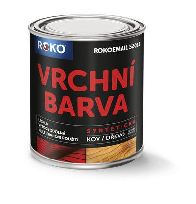 Rokoemail S 2013/1010 šedá střední, lesk.vrch - 600 ml