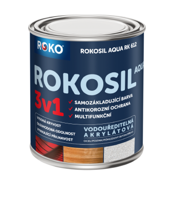 Rokosil Aqua 3v1 RK 612, šedá střední 1100 - 600 ml