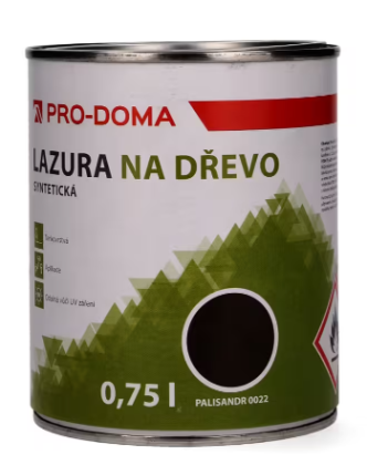 Lazura na dřevo PRO-DOMA palisandr– 750 ml