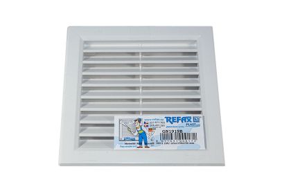 Mřížka ventilační PVC hranatá bílá 189 x 189 mm - G
