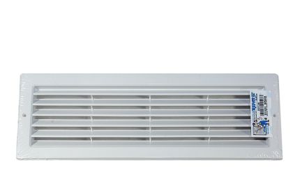 Mřížka ventilační PVC hranatá bílá 370 x 130 mm - P