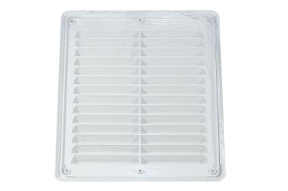 Mřížka ventilační PVC hranatá bílá 204 x 230 mm - univerzální A