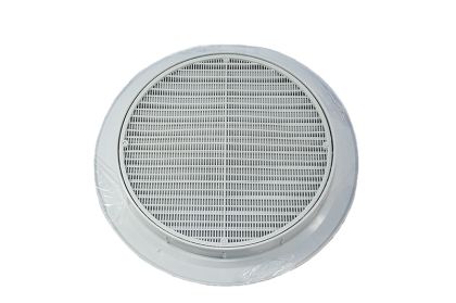 Mřížka ventilační PVC kulatá bílá  D198/224 se síťovinou