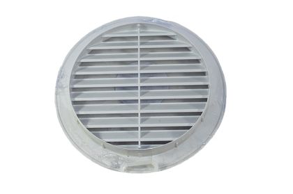 Mřížka ventilační PVC kulatá bílá D157/190