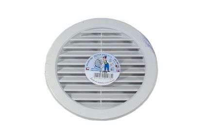Mřížka ventilační PVC kulatá bílá D157/190