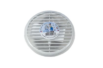 Mřížka ventilační PVC kulatá bílá D155 mm - univerzální
