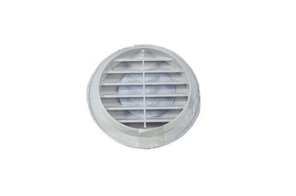Mřížka ventilační PVC kulata bílá D120 mm