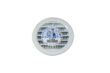 Mřížka ventilační PVC kulatá bílá se síťovinou D120 mm