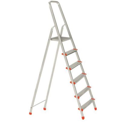 Schůdky Al, 6 příček, nosnost 120 kg, ALVE ENPRO