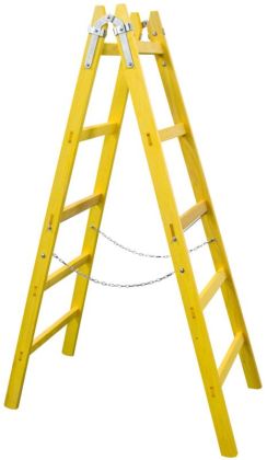 Štafle dřevěné PROFI, 5 příček, L = 166,5 cm, ENPRO 