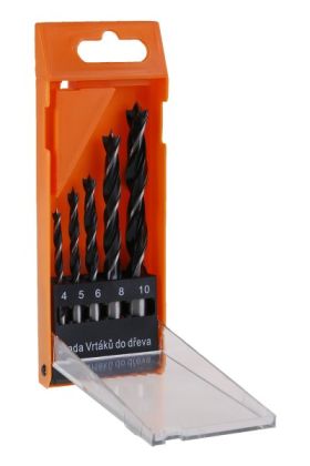 Sada vrtáků do dřeva 5 ks 4 - 10 mm