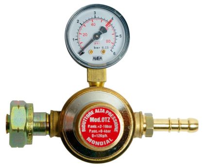 Ventil redukční, P2 PB s manometrem