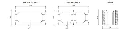 CSB TVÁRNICE BEDNÍCÍ 50 x 25 x 25 cm - TB 25 (paleta 40 ks)