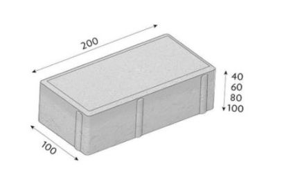 CSB CIHLA 6 standard neskladba 10 × 20 × 6 cm Šedá (paleta 11,52 m² / vrstva 0,96 m²)