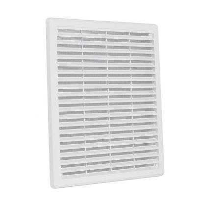 Větrací mřížka se síťovinou - krytka 300 x 300 mm - Bílá
