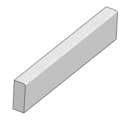 CSB OBRUBNÍK SILNIČNÍ T 8 x 25 x 100 Šedý (paleta 30 ks)