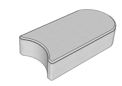 CSB TRÁVNÍKOVÝ LEM 50 x 120 x 240 mm Okr (paleta 420 ks)