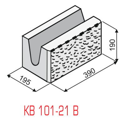 KB Zdící tvarovka 101 - 21 B - Žlutá - VÝPRODEJ SKLADU