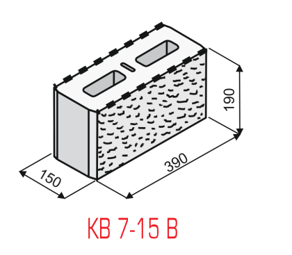 KB Zdící tvarovka 7 - 15 B - Žlutá - VÝPRODEJ SKLADU