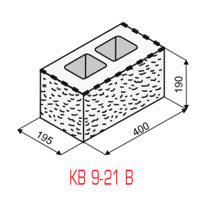 KB Zdící tvarovka 9 - 21 B - Žlutá - VÝPRODEJ SKLADU