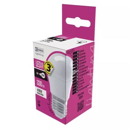 ZQ1111 - Žárovka LED CLS MINI GL 4W(30W) 330lm E27 NW