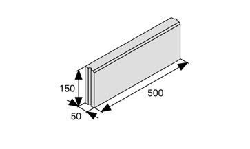 BEST - Limita 15 cm - Přírodní