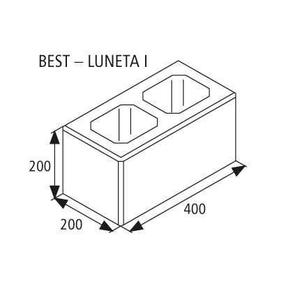 BEST Luneta I - 20 cm - Přírodní