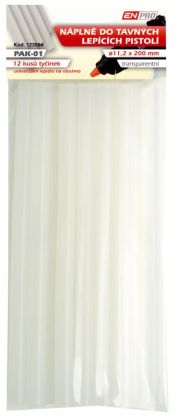 Lepidlo tavné PAK 01, Ø 11,2 x 200 mm, 12 ks, transparentní, ENPRO 