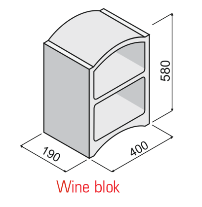 KB WINE BLOK - Cihlově červená