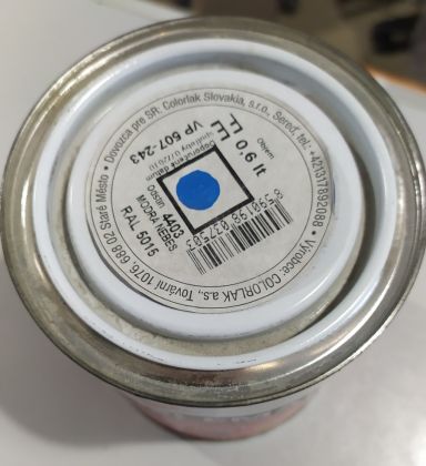 Colorlak Profi Email polomatný S2085/4403 Ral 5015 Nebeská modrá 0,6 l - VÝPRODEJ