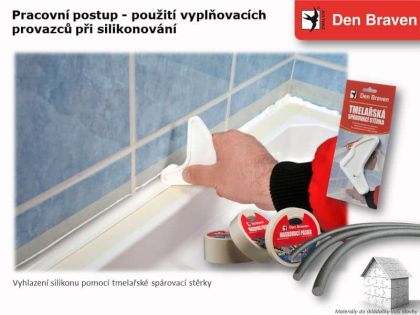 DenBraven Silikonová stěrka tmelařská hobby