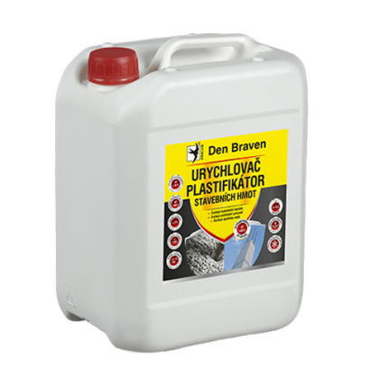 DenBraven Urychlovač a plastifikátor stavebních hmot nažloutlá 5 l
