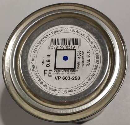 Colorlak Zinorex S2211/4565 Ral 5010 Enziánová modrá 0,6 l 