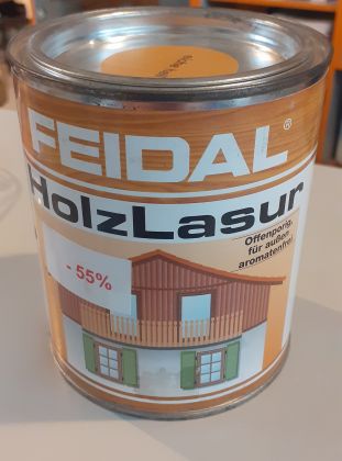 HolzSchutzLasur 0,75 l světlý dub Feidal - VÝPRODEJ