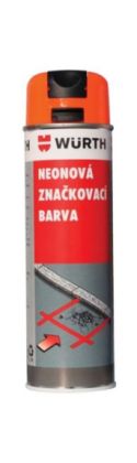 Würth Značkovací barva stavební 500 ml - oranžová neonová