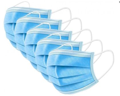 Jednorázová respirační rouška 3 vrstvá (50 ks / balení)