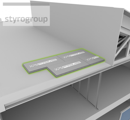 Styrotrade Synthos XPS Prime G 25 IR/ 30 mm rovná hrana (bal. 10,5 m²)