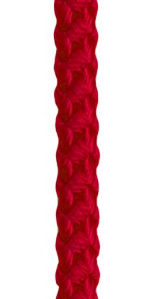 Lano pletené červené 60 m, PPV, 18 mm, dvojitý oplet