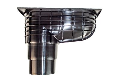 Geiger černý s dolní výpustí (suchý) 50-125/110 (125) mm (bal. 1)