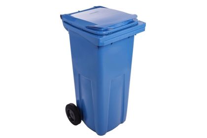 Popelnice plastová, 120 l, modrá