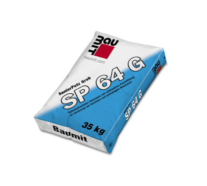 Baumit Sanační omítka hrubá SP 64 G (WTA) / Baumit SanierPutz SP 64 G  VYŘAZENO  