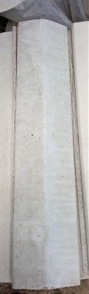 Betonová plotová stříška 100 x 22 cm, hladká - VÝPRODEJ